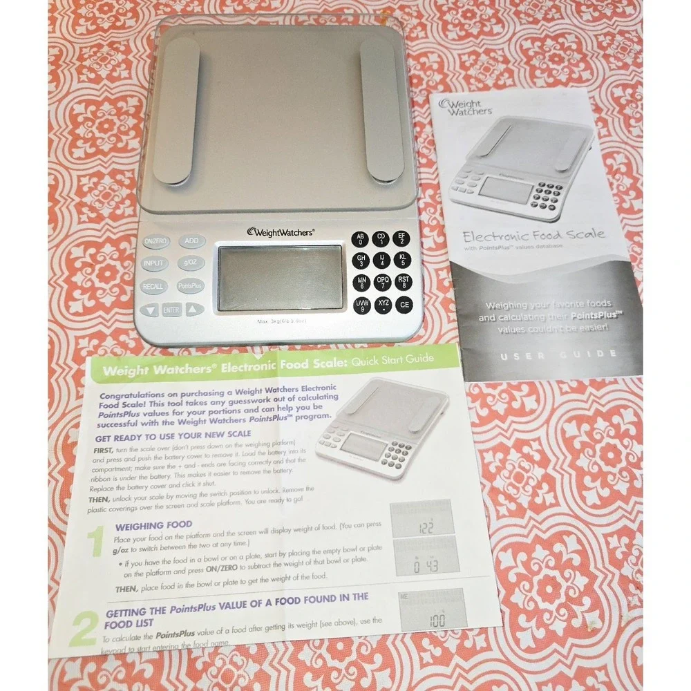 Weight Watchers Electronic Food Scale with Points Plus Values